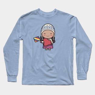 Cute South American Mountain Girl Long Sleeve T-Shirt